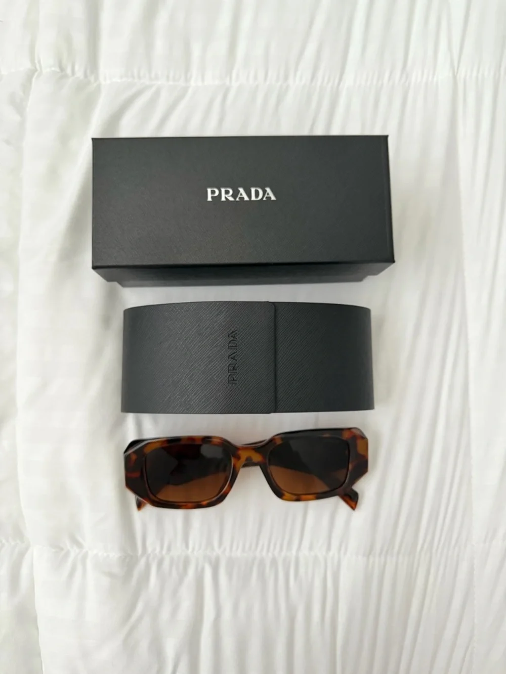 Prada Women's Tortoiseshell Sunglasses - Brown Lenses - Picture 2 of 3